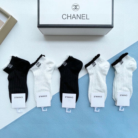 CHANEL ANKLE SOCKS 186736 (1 BOX)