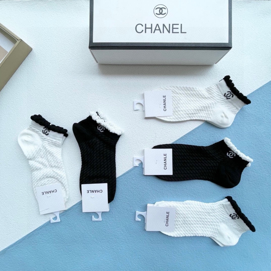 CHANEL ANKLE SOCKS 186736 (1 BOX)