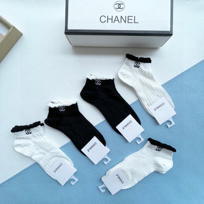 CHANEL ANKLE SOCKS 186736 (1 BOX)
