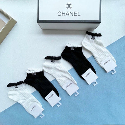 CHANEL ANKLE SOCKS 186736 (1 BOX)