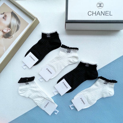 CHANEL ANKLE SOCKS 186736 (1 BOX)