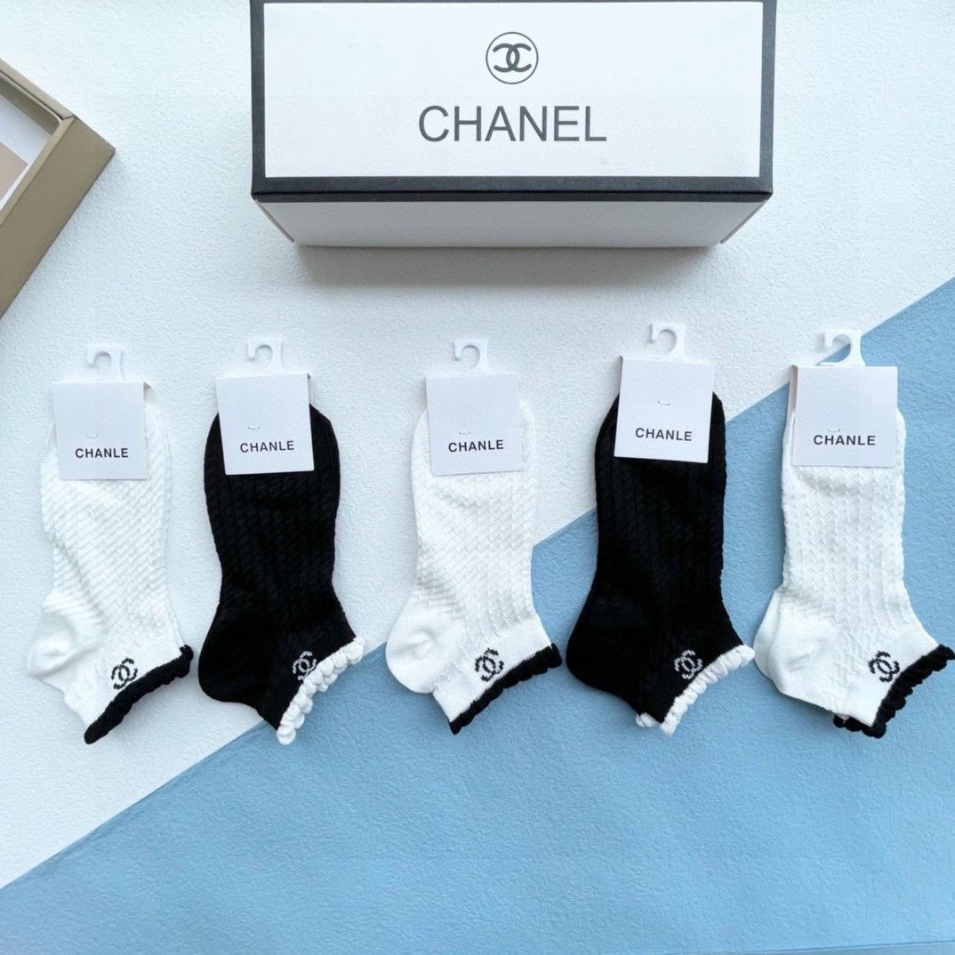 CHANEL ANKLE SOCKS 186736 (1 BOX)
