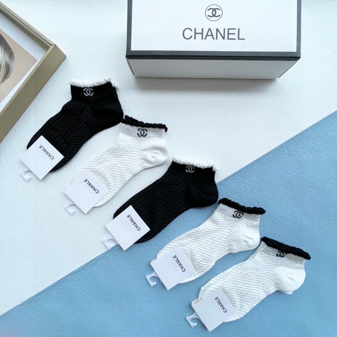 CHANEL ANKLE SOCKS 186736 (1 BOX)