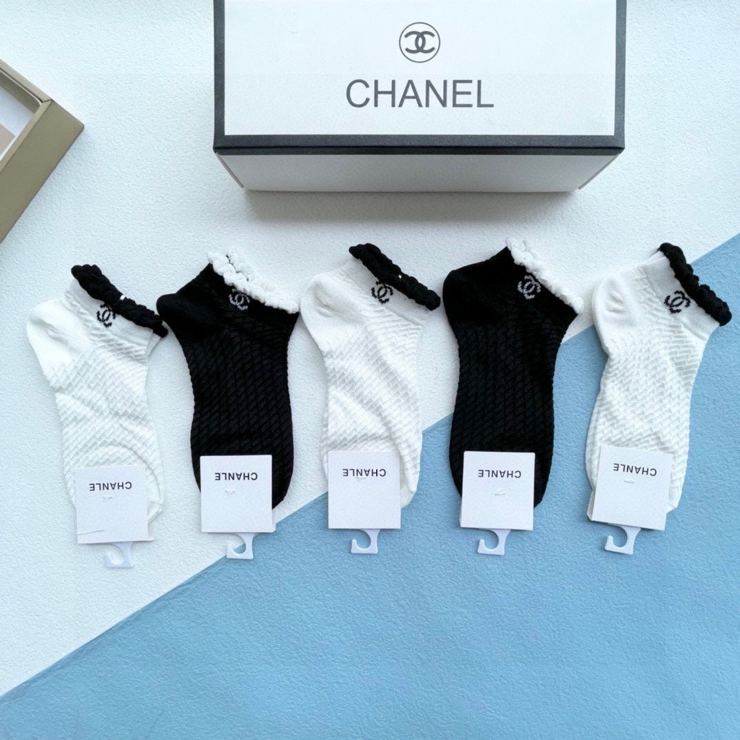 CHANEL ANKLE SOCKS 186736 (1 BOX)