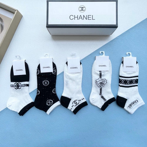 CHANEL ANKLE SOCKS 186753 (1 BOX)