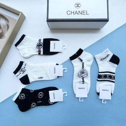 CHANEL ANKLE SOCKS 186753 (1 BOX)
