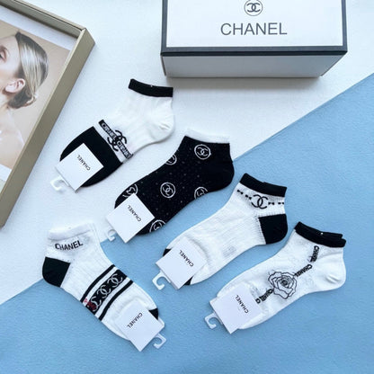 CHANEL ANKLE SOCKS 186753 (1 BOX)