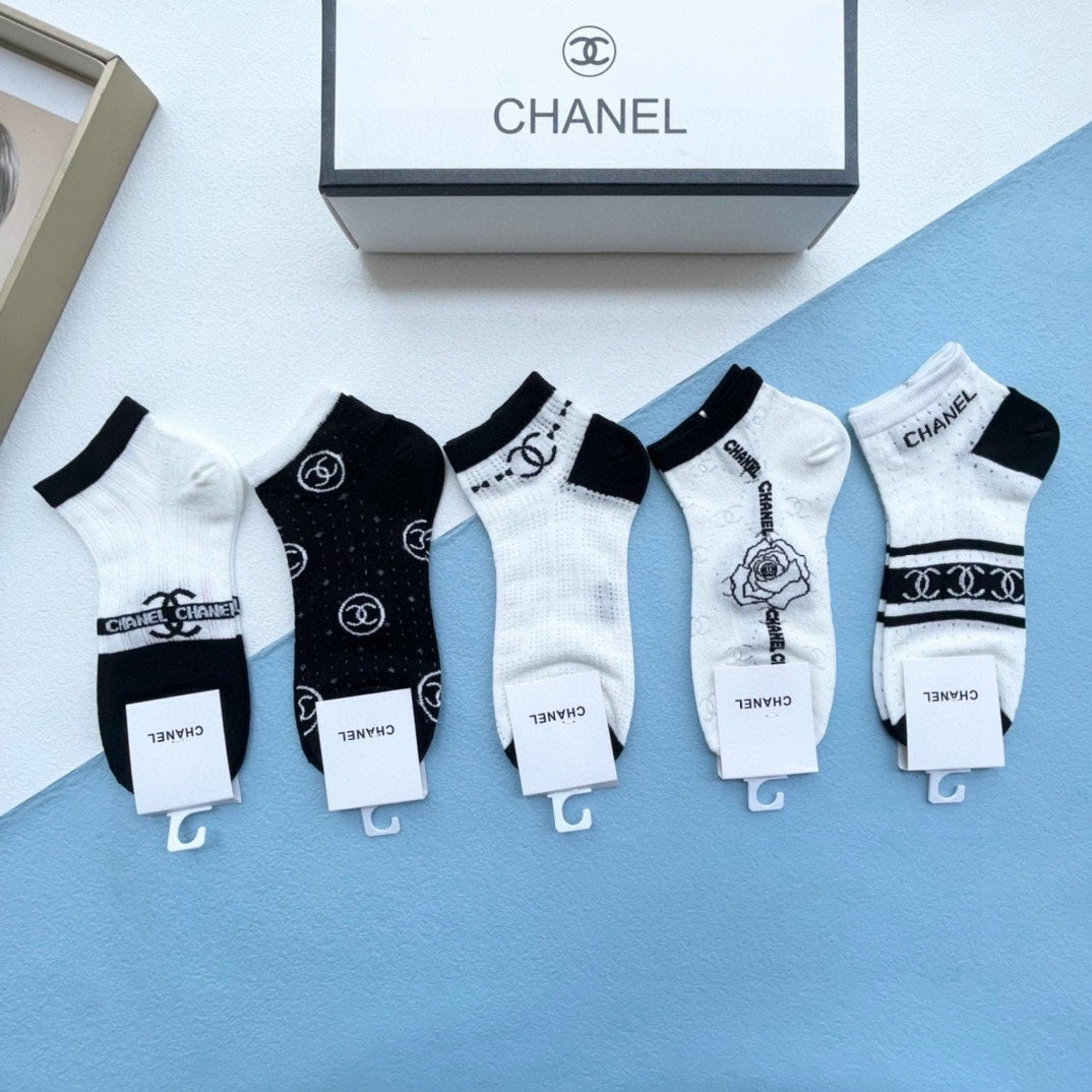 CHANEL ANKLE SOCKS 186753 (1 BOX)