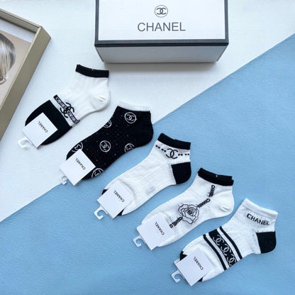 CHANEL ANKLE SOCKS 186753 (1 BOX)