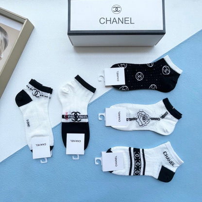 CHANEL ANKLE SOCKS 186753 (1 BOX)
