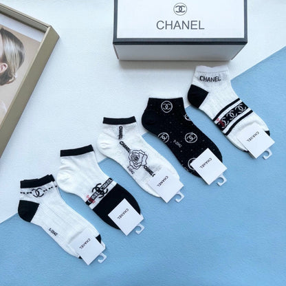 CHANEL ANKLE SOCKS 186753 (1 BOX)