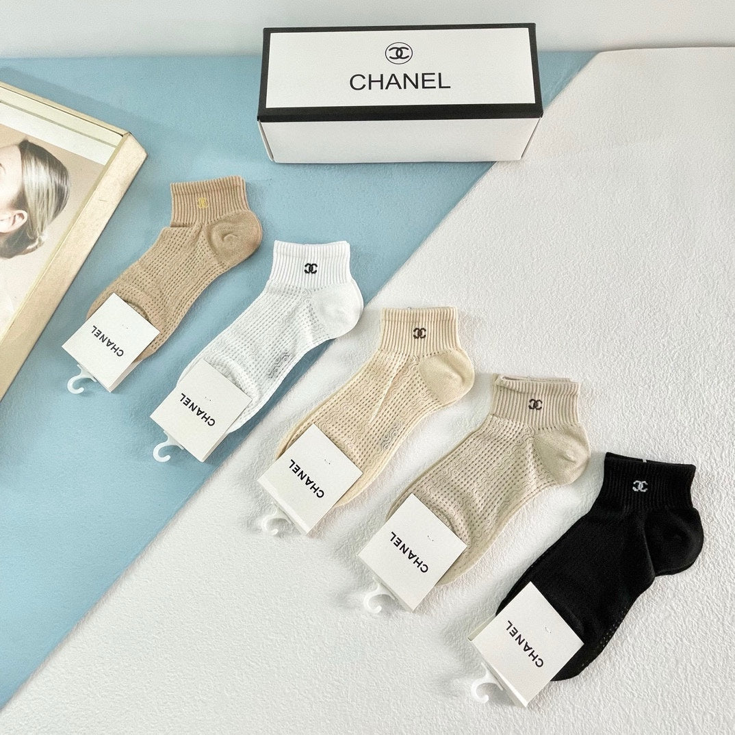 CHANEL ANKLE SOCKS 186756 (1 BOX)