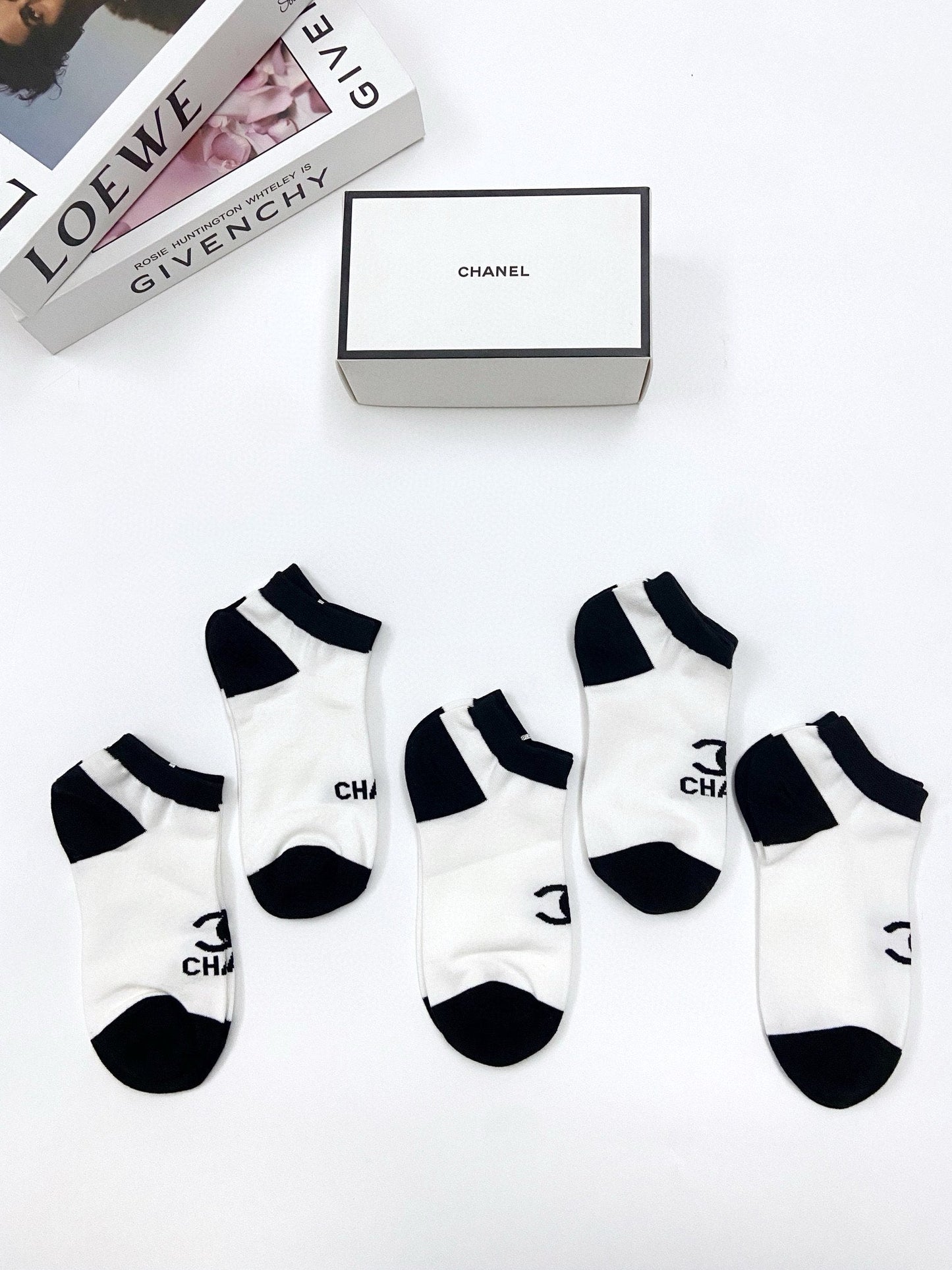 CHANEL ANKLE SOCKS 188290 (1 BOX)