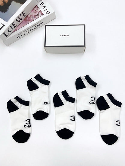 CHANEL ANKLE SOCKS 188290 (1 BOX)