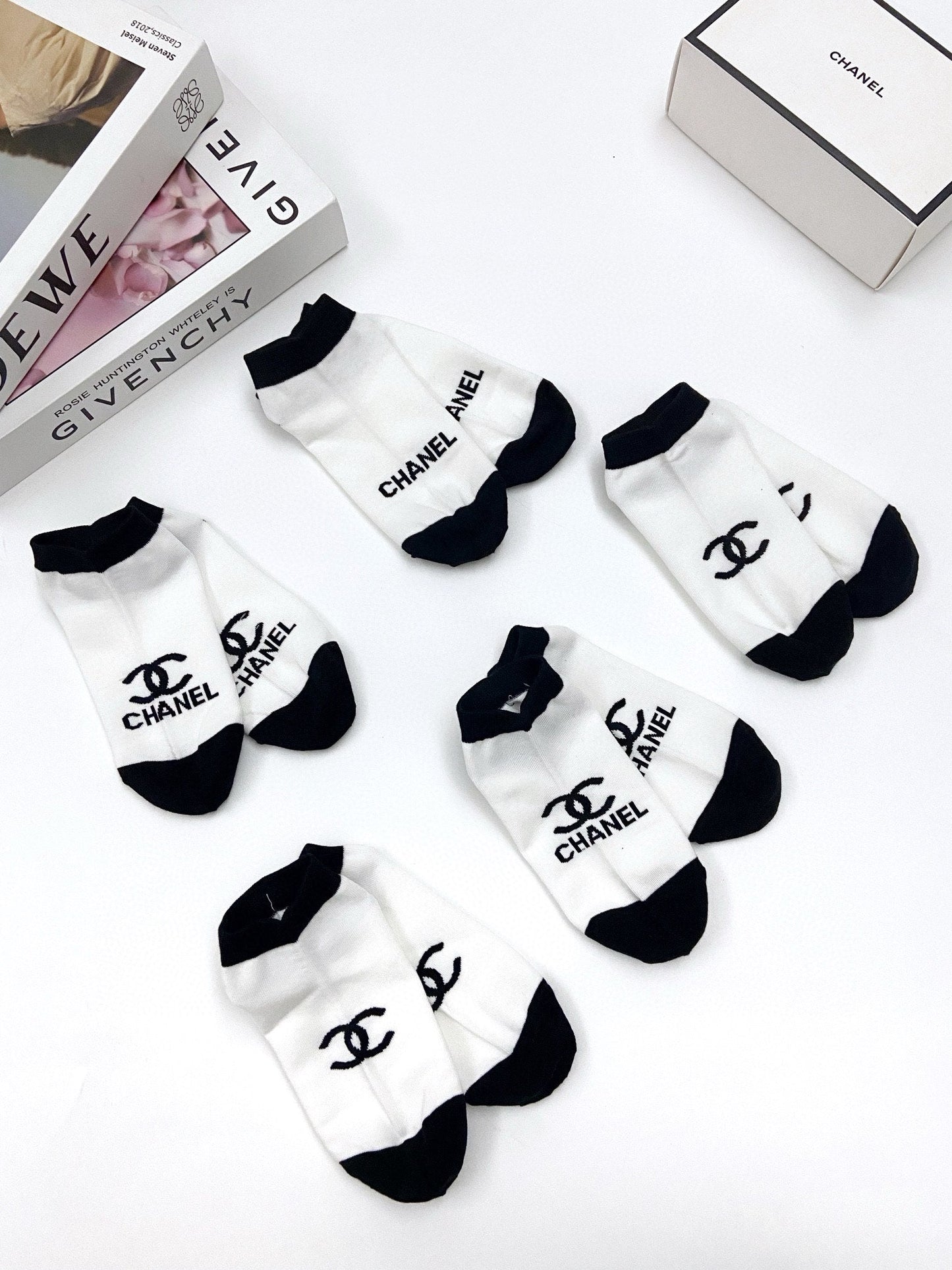 CHANEL ANKLE SOCKS 188290 (1 BOX)