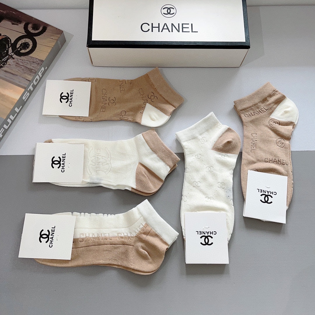 CHANEL ANKLE SOCKS 188364 (1 BOX)