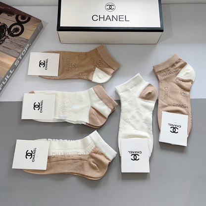 CHANEL ANKLE SOCKS 188364 (1 BOX)