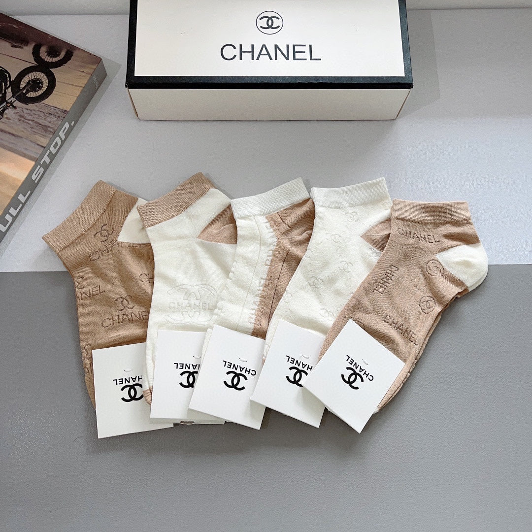 CHANEL ANKLE SOCKS 188364 (1 BOX)