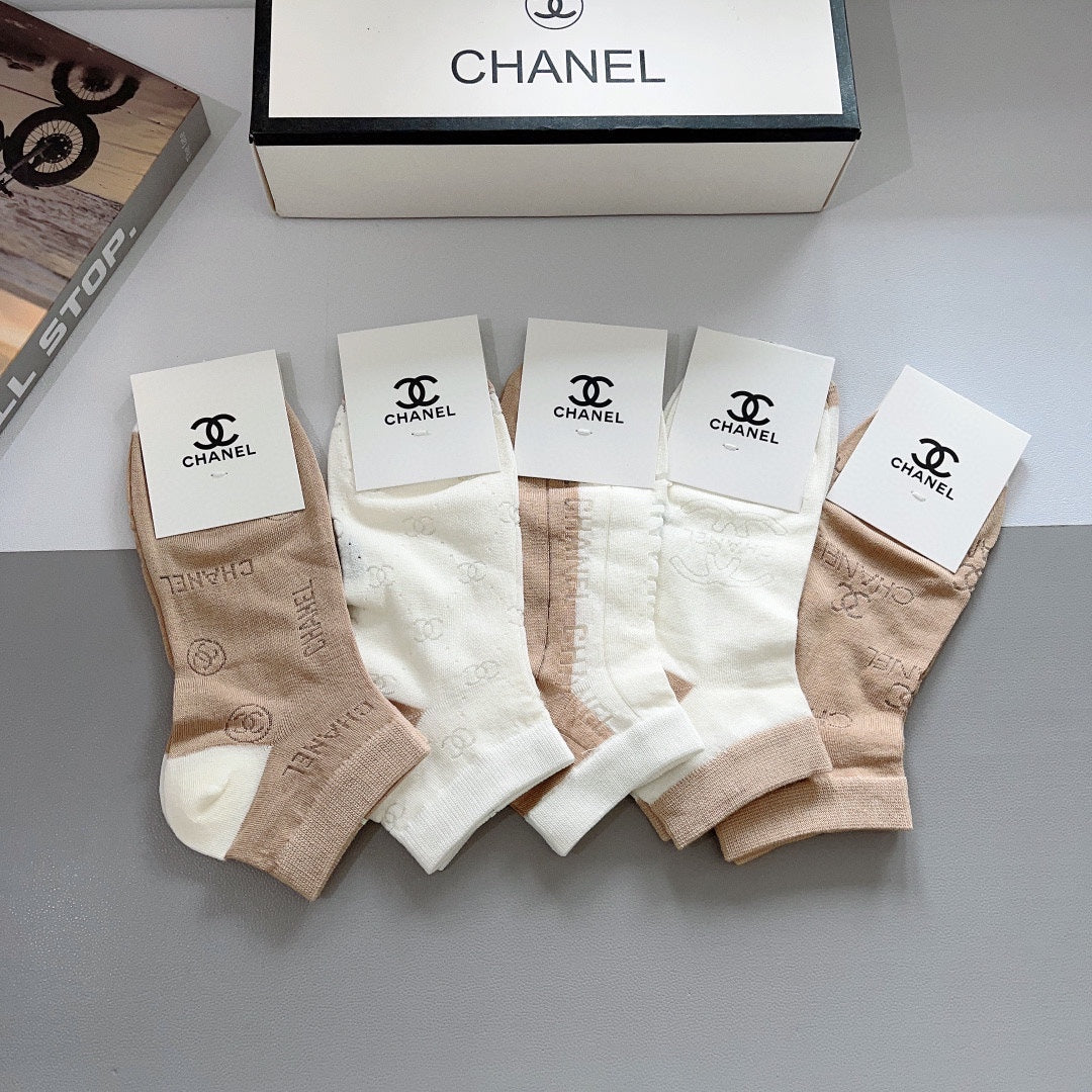 CHANEL ANKLE SOCKS 188364 (1 BOX)