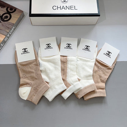 CHANEL ANKLE SOCKS 188364 (1 BOX)