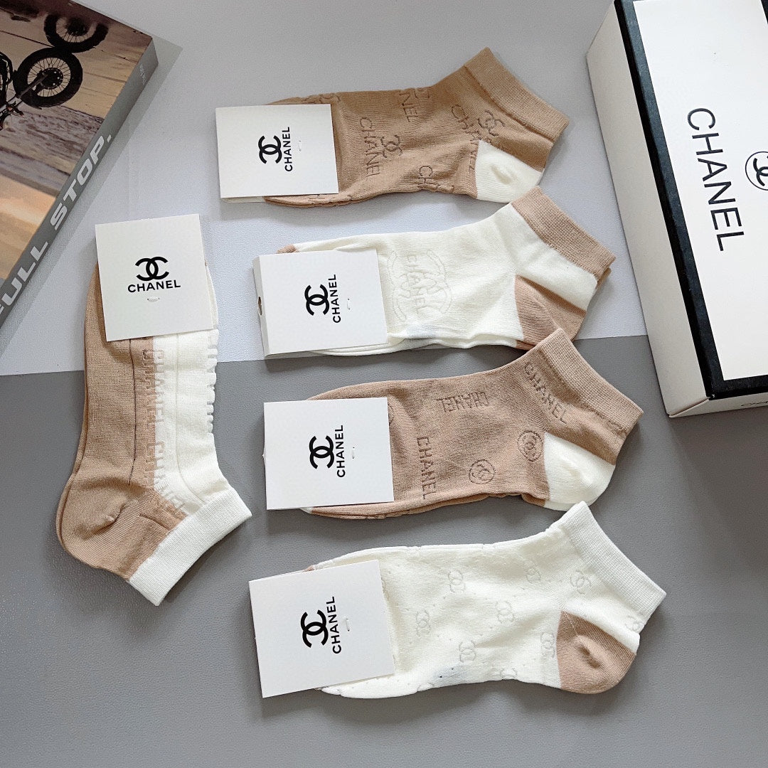 CHANEL ANKLE SOCKS 188364 (1 BOX)