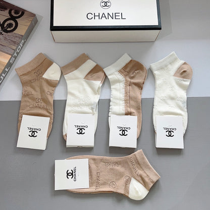 CHANEL ANKLE SOCKS 188364 (1 BOX)