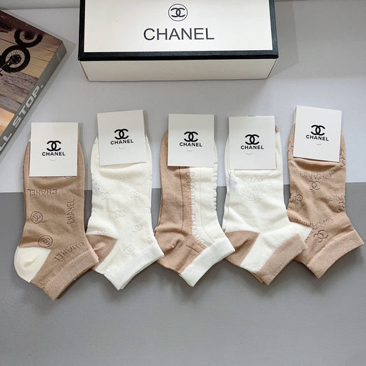 CHANEL ANKLE SOCKS 188364 (1 BOX)