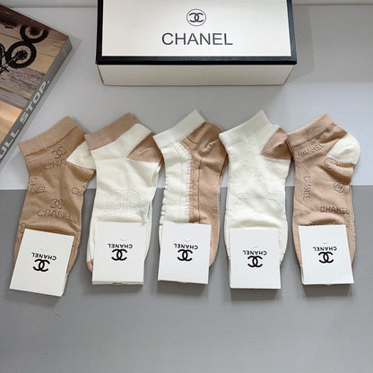 CHANEL ANKLE SOCKS 188364 (1 BOX)