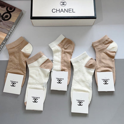 CHANEL ANKLE SOCKS 188364 (1 BOX)