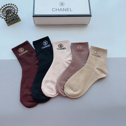 CHANEL ANKLE SOCKS 188366 (1 BOX)