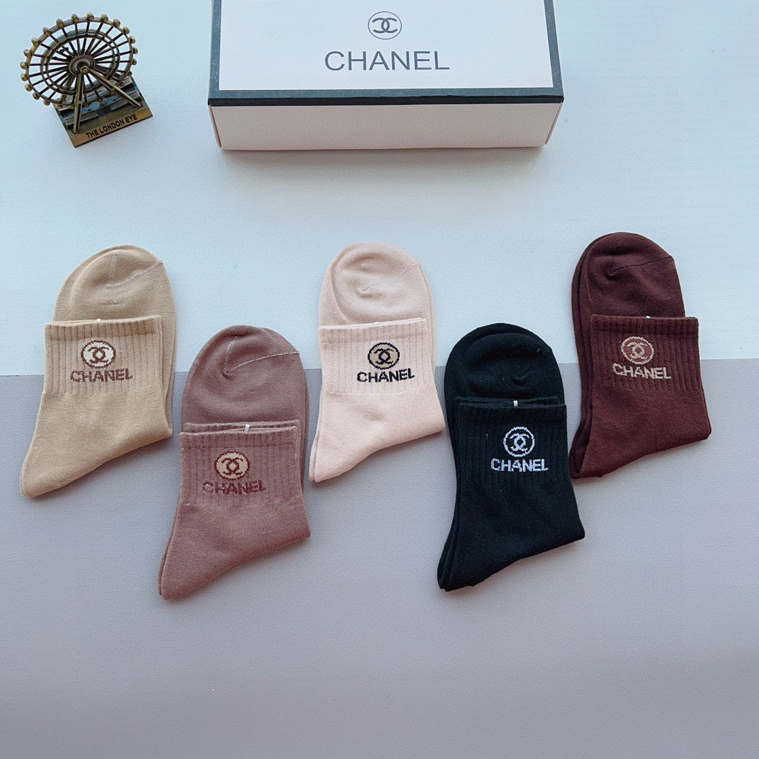 CHANEL ANKLE SOCKS 188366 (1 BOX)