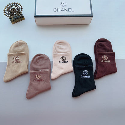 CHANEL ANKLE SOCKS 188366 (1 BOX)