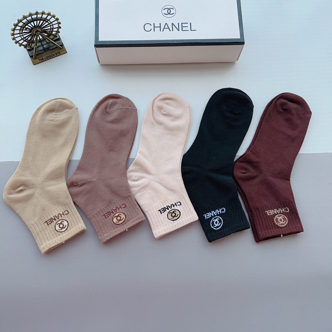 CHANEL ANKLE SOCKS 188366 (1 BOX)