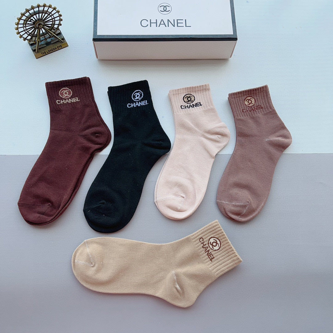 CHANEL ANKLE SOCKS 188366 (1 BOX)