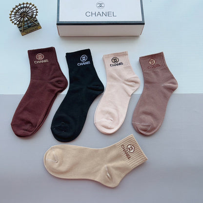 CHANEL ANKLE SOCKS 188366 (1 BOX)