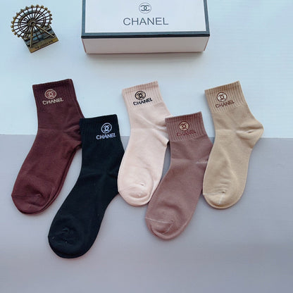 CHANEL ANKLE SOCKS 188366 (1 BOX)