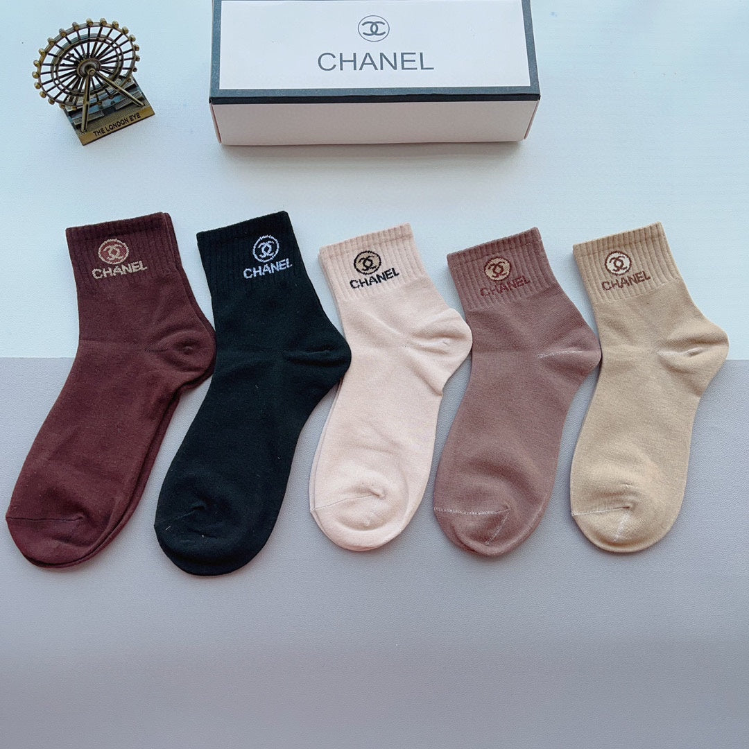 CHANEL ANKLE SOCKS 188366 (1 BOX)
