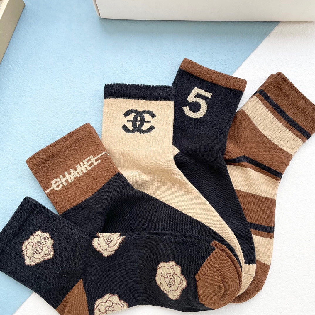 CHANEL ANKLE SOCKS 188243 (1 BOX)