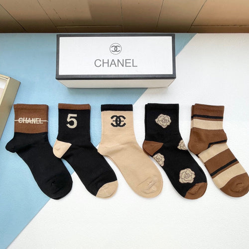 CHANEL ANKLE SOCKS 188243 (1 BOX)