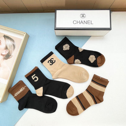 CHANEL ANKLE SOCKS 188243 (1 BOX)