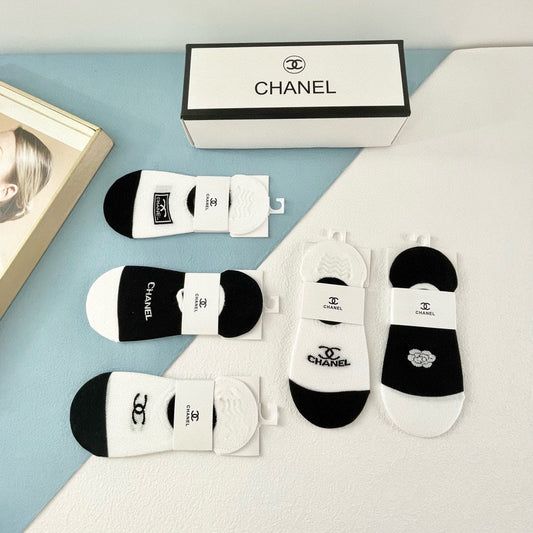 CHANEL LOW-CUT SOCKS 188253 (1 BOX)