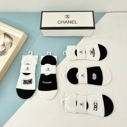 CHANEL LOW-CUT SOCKS 188253 (1 BOX)