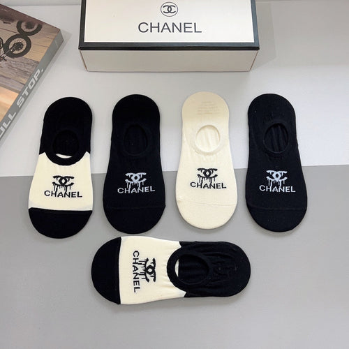 CHANEL LOW-CUT SOCKS 189512 (1 BOX)