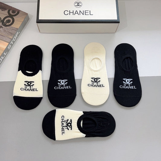 CHANEL LOW-CUT SOCKS 189512 (1 BOX)