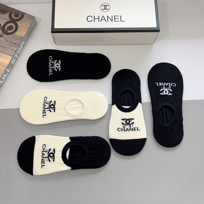 CHANEL LOW-CUT SOCKS 189512 (1 BOX)