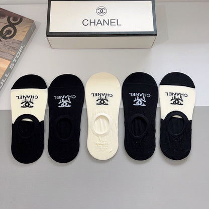 CHANEL LOW-CUT SOCKS 189512 (1 BOX)