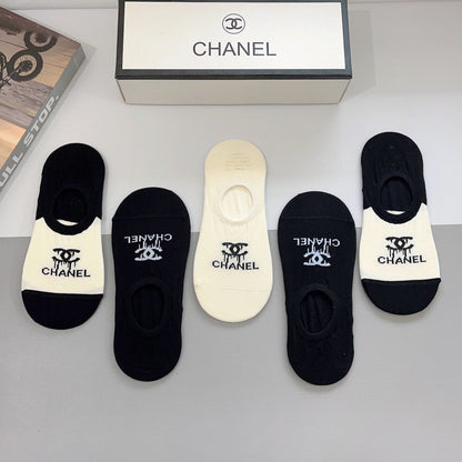 CHANEL LOW-CUT SOCKS 189512 (1 BOX)