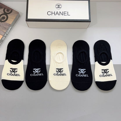 CHANEL LOW-CUT SOCKS 189512 (1 BOX)