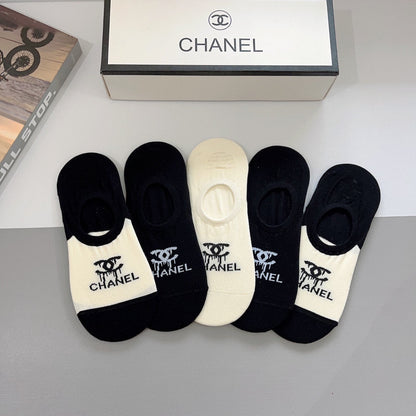 CHANEL LOW-CUT SOCKS 189512 (1 BOX)