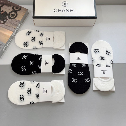 CHANEL LOW-CUT SOCKS 189514 (1 BOX)